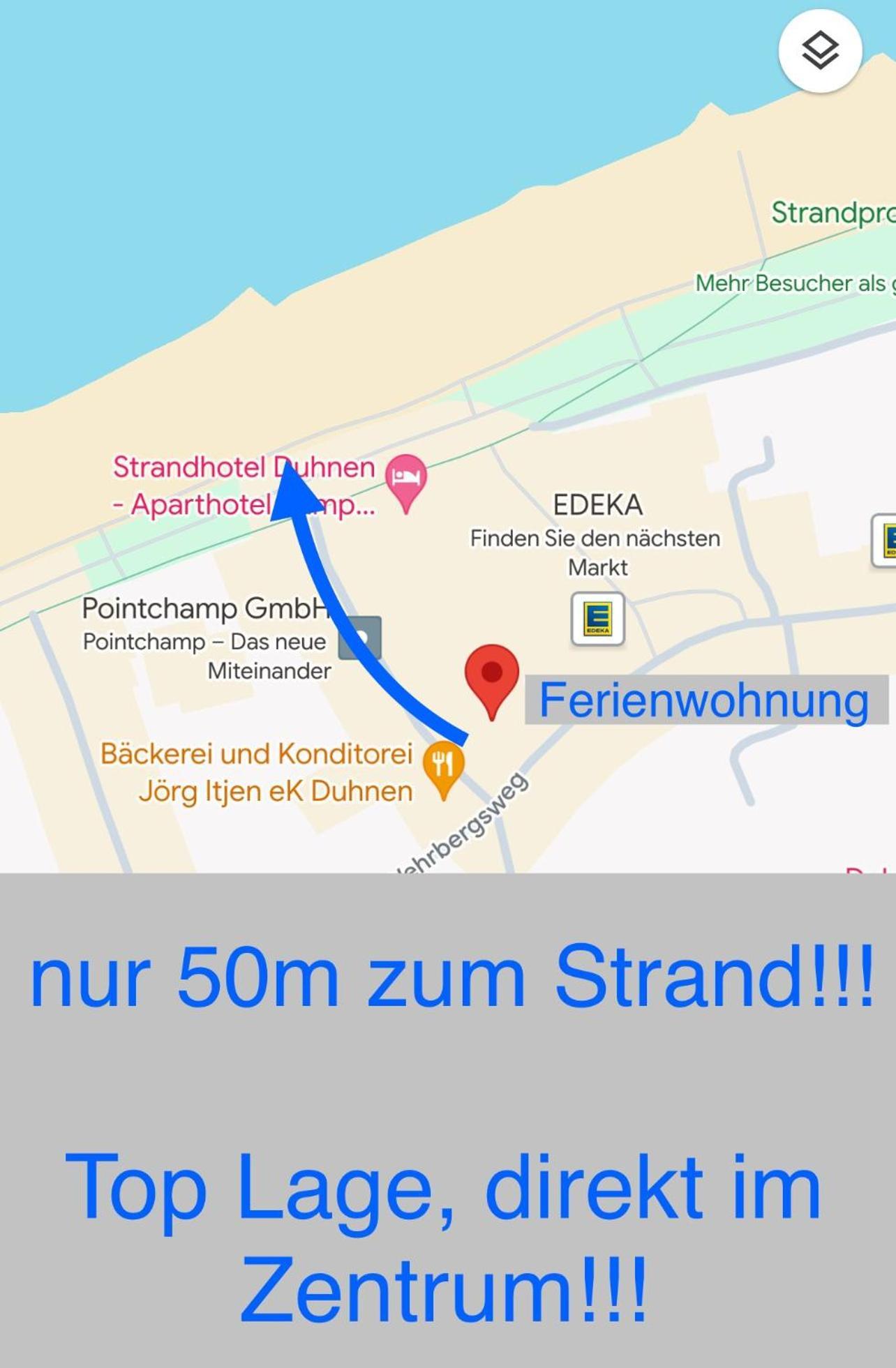 Traumhafte Ferienwohnung "Seekueste" In Cuxhaven - Duhnen In 1A Lage Im Haus Elbe 1 !!! 50M Zum Strand !!! エクステリア 写真